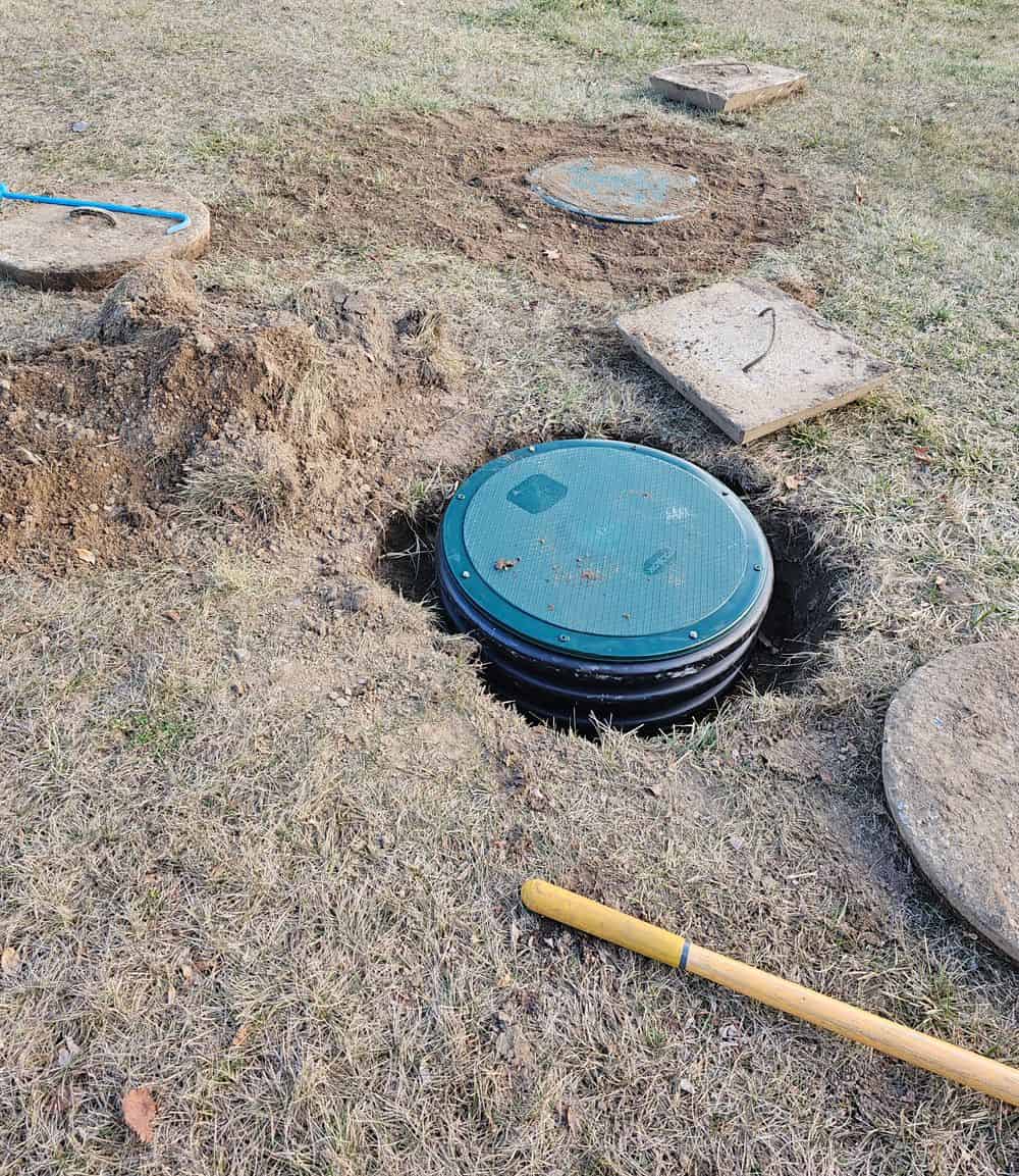 Septic Riser Installation image