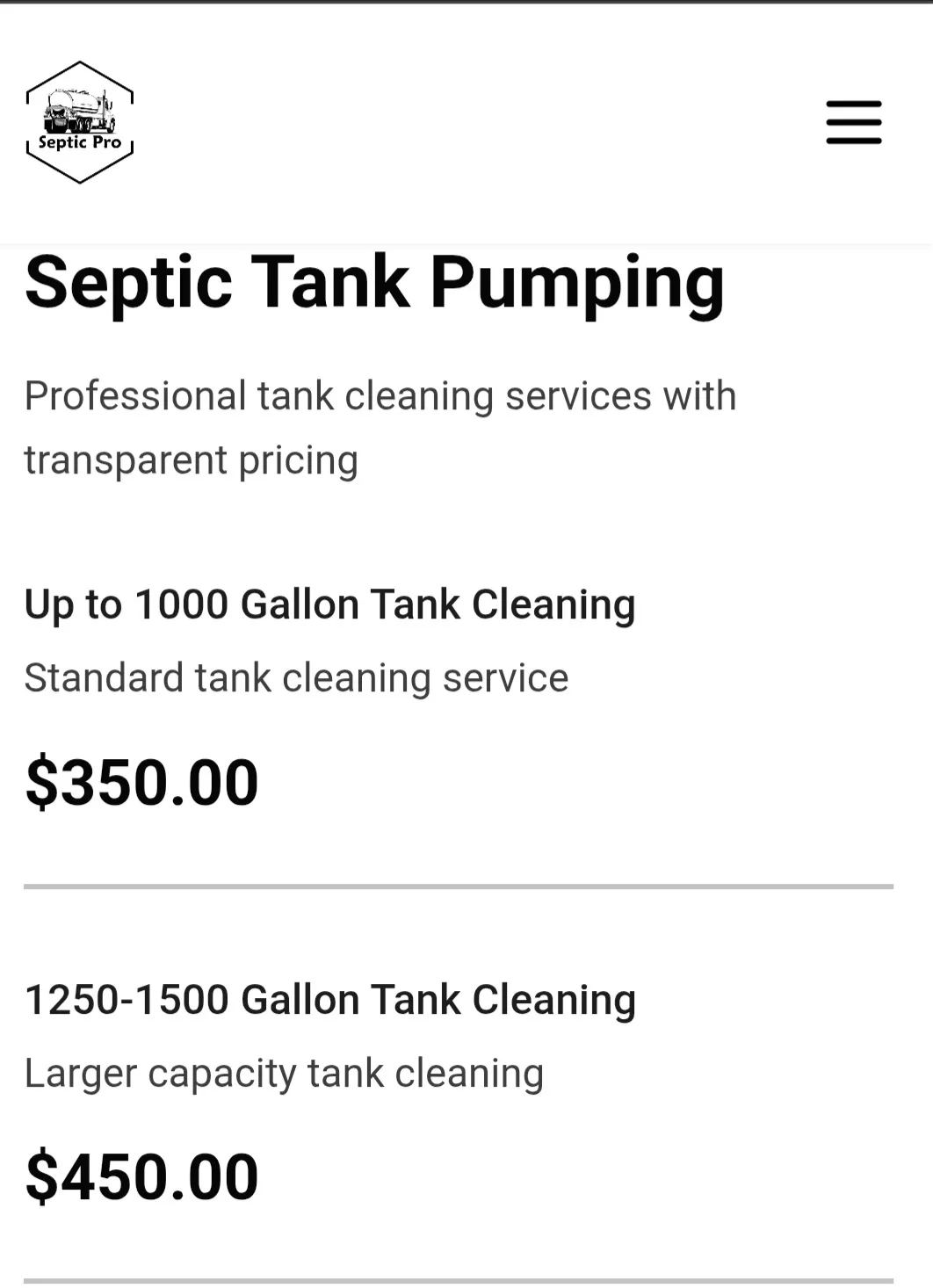 Septic Pro Keeps Pumping Prices Simple and Upfront